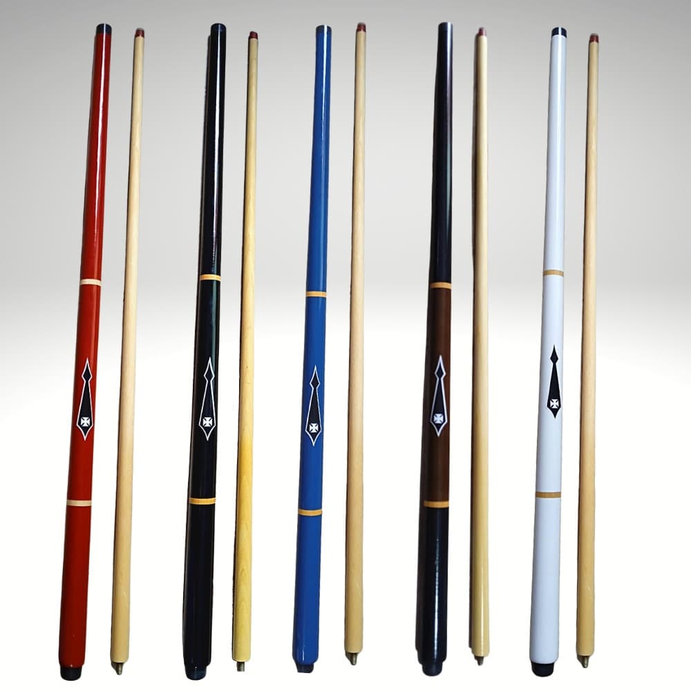 Taco de Sinuca/Bilhar Profissional de Rosca Desmontável - Modelo Cruz de Malta