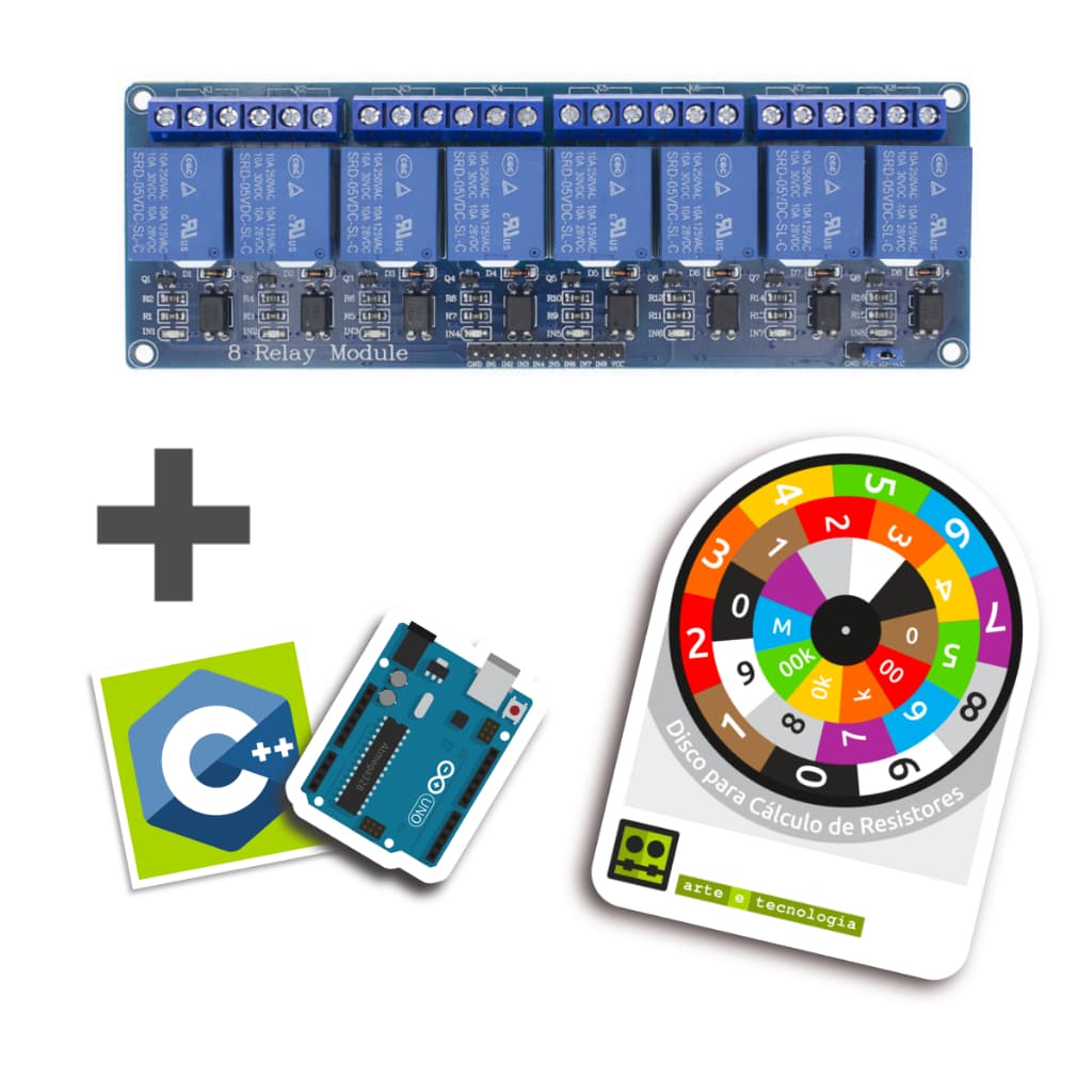 Módulo 8 Canais Relé 5v P/ Automação E Robótica