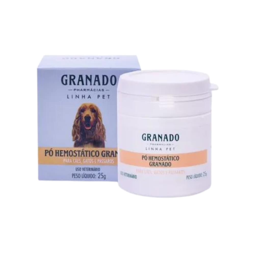 Estanca Sangue - Pó Hemostático Granado Para Cães E Gatos