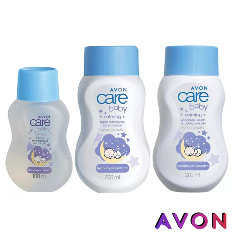 Linha Avon Care Baby Calming: Colônia , Sabonete Líquido da Cabeça aos Pés ou Loção Hidratante para o Corpo
