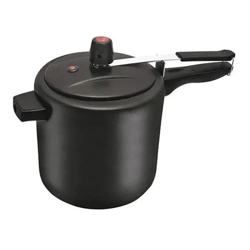 Panela De Pressão 10 Lts Preta Antiaderente Teflon 5 Camadas Interna e Externa