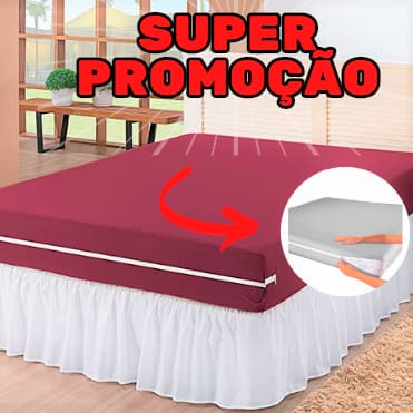 Capa de Colchão Poliéster com Zíper