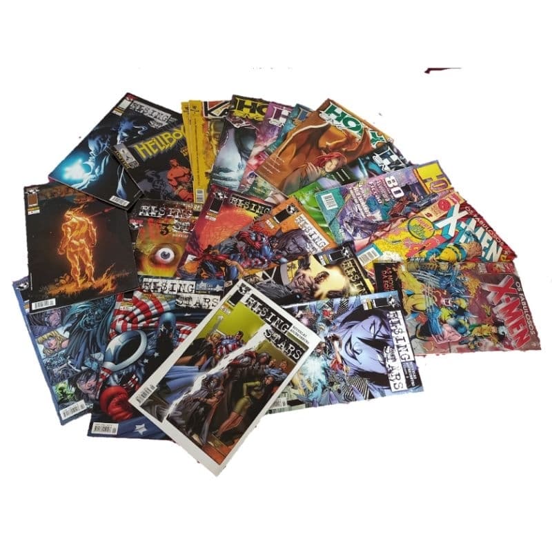 Kit Lote De Gibis Marvel Dc Xmen Vingadores SupEr herois J5