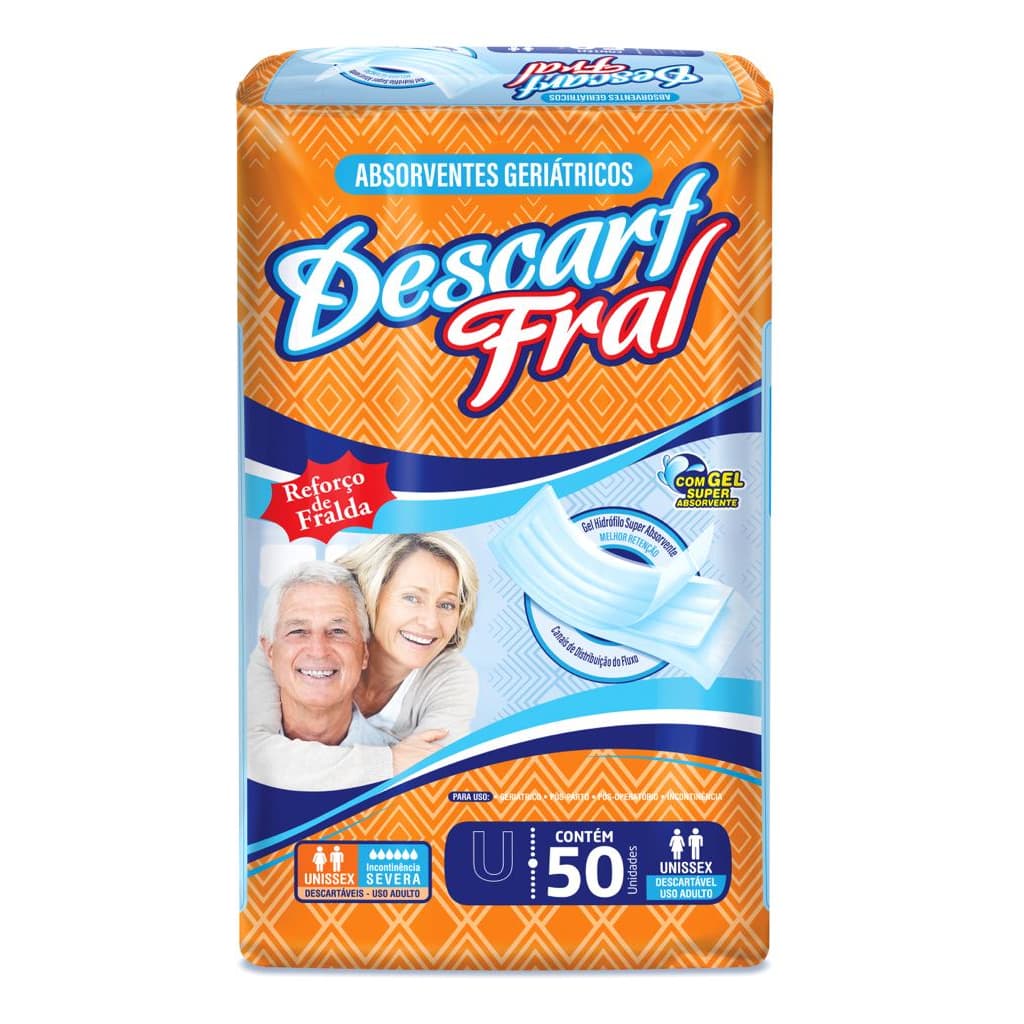 Absorvente Geriátrico Descart Fral - 50 unidades