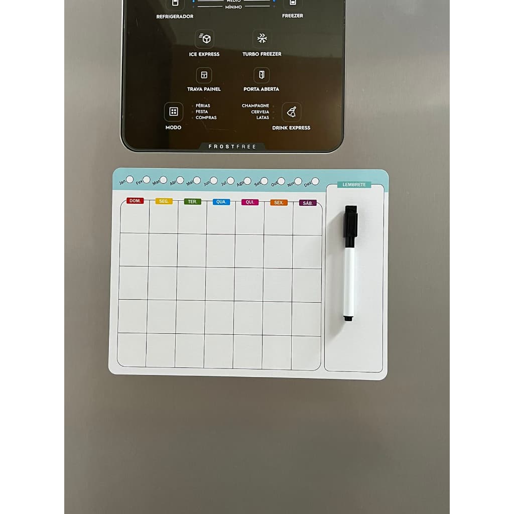 Planner Semanal Planejamento Magnetico Ima de geladeira