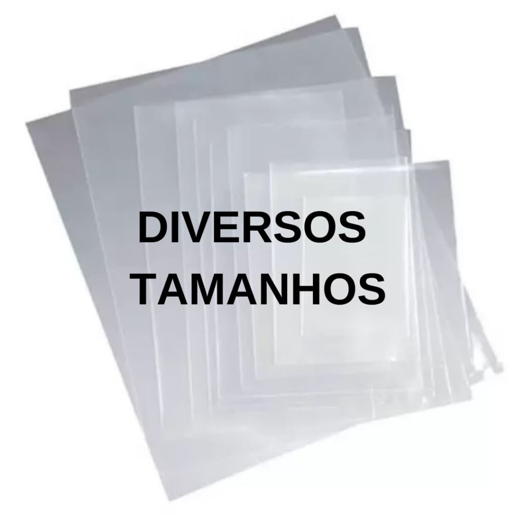 Saco Plástico Transparente Diversas Medidas PE 06