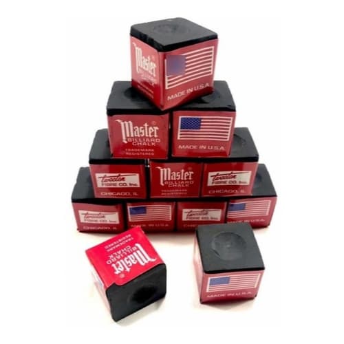 Giz Master azul preto verde cinza vermelho várias cores Profissional Sinuca Bilhar Peças Excelente