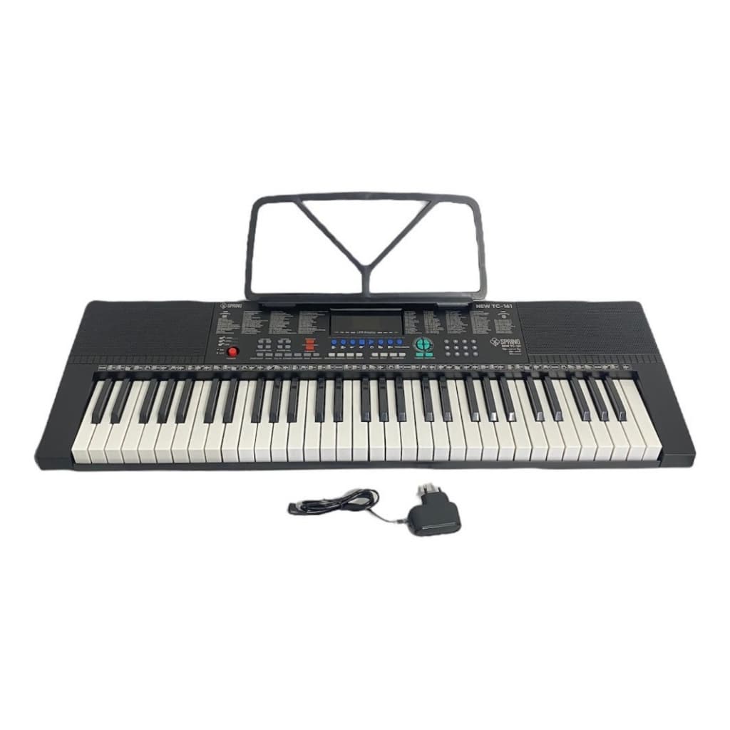 Teclado Musical Arranjador Estudante Spring Tc161 61 Teclas