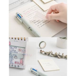 Kit 2 Conjunto De Notas Adesivas Transparentes À Prova D'água Para Escola/Escritório/Papelaria 6304 6515