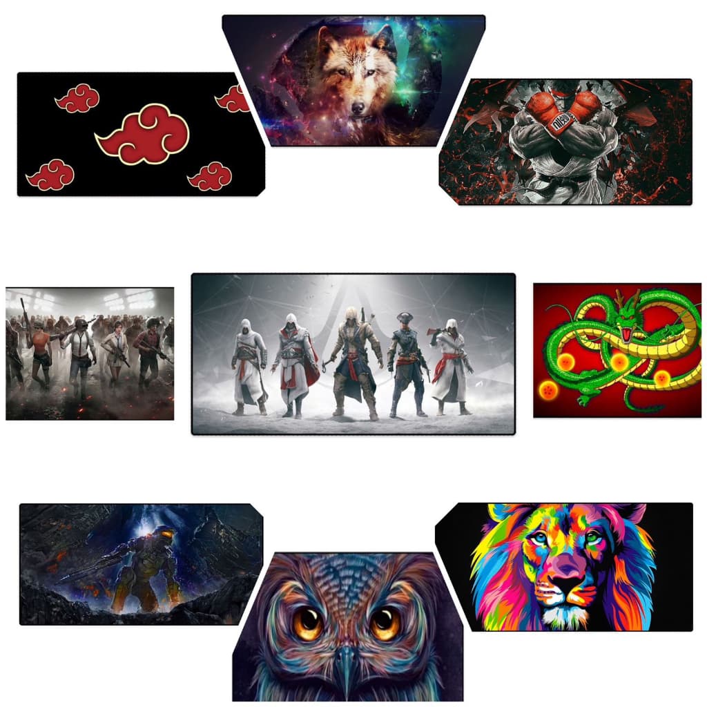 Mouse Pad Gamer Grande Diversos Modelos 700x350x3MM Exbom