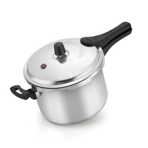 Panela de Pressão Polida 4,5 Litros Fechamento Externo ASJ - Certificado Inmetro