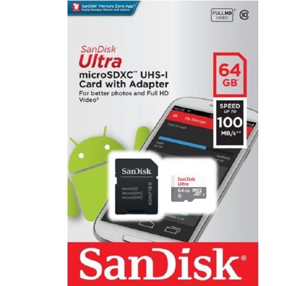 Cartão de Memoria 100% Original 16gb 32gb 64gb 128gb Sandisk Micro Sd Ultra Classe 10