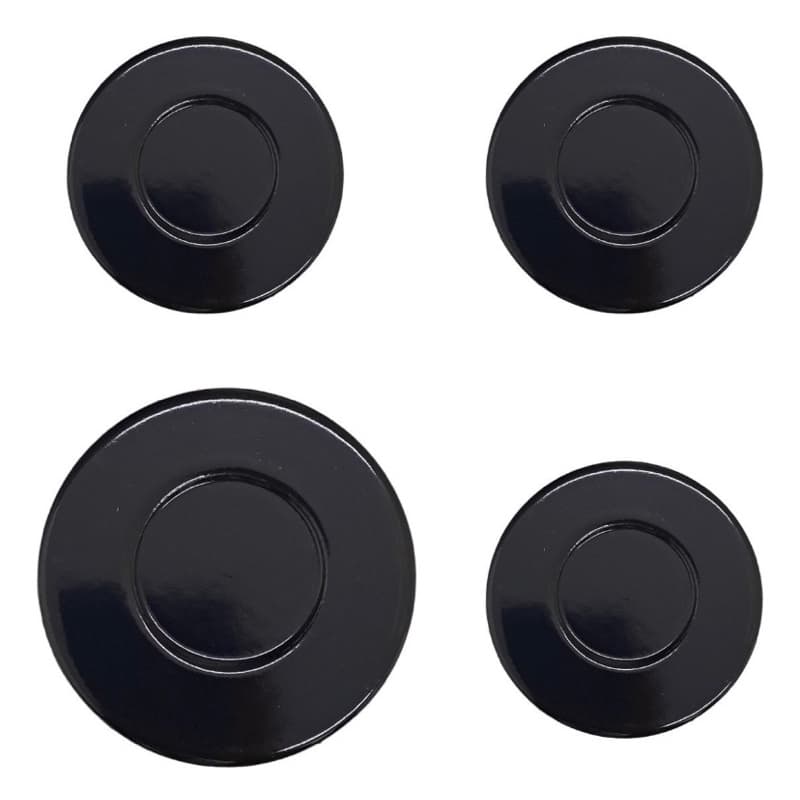 Kit Com 4 Tampinhas Espalhador De Chamas Cooktop 4 Bocas Fischer