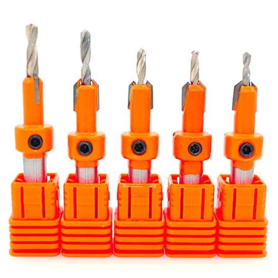 Broca Escareadora Com Parafuso De Aço Durável Para Madeira Broca Escariadora Para Marceneiro