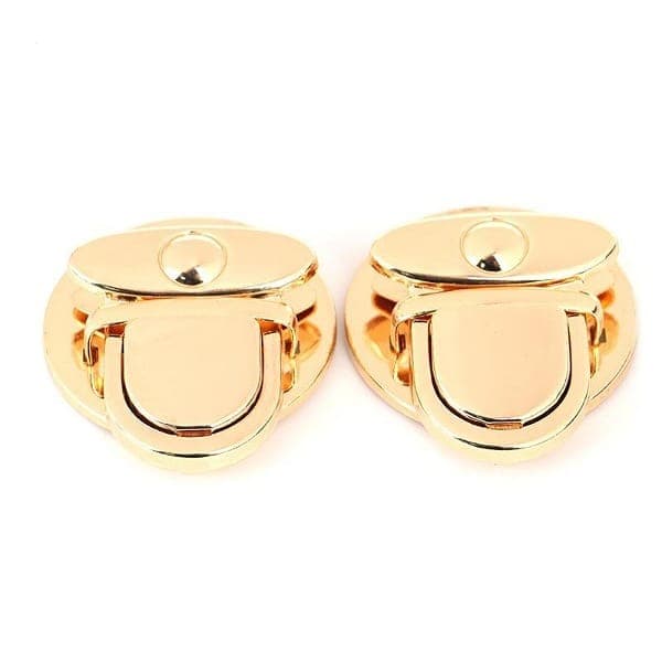 FECHO PARA BOLSA TIC TAC  ZAMAC DOURADO 45MM COM 3 PÇS.