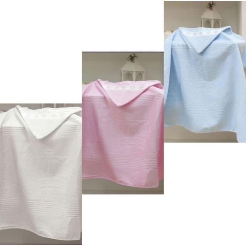 Toalha com Capuz aveludada Dohler Coroa..Bordar