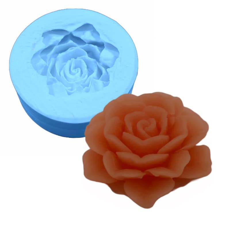 Molde de Silicone - Rosa Aberta Mini