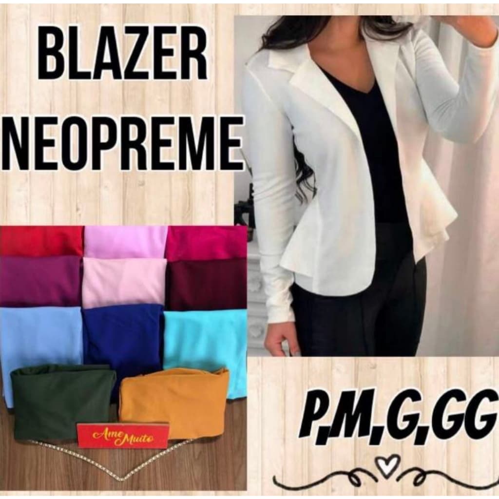 Blazer Neoprene Casaquinho Social