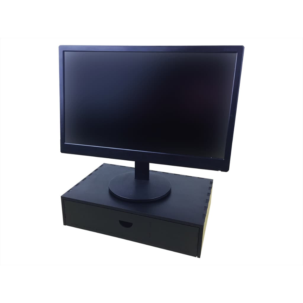 Suporte de Monitor com Gaveta BLACK