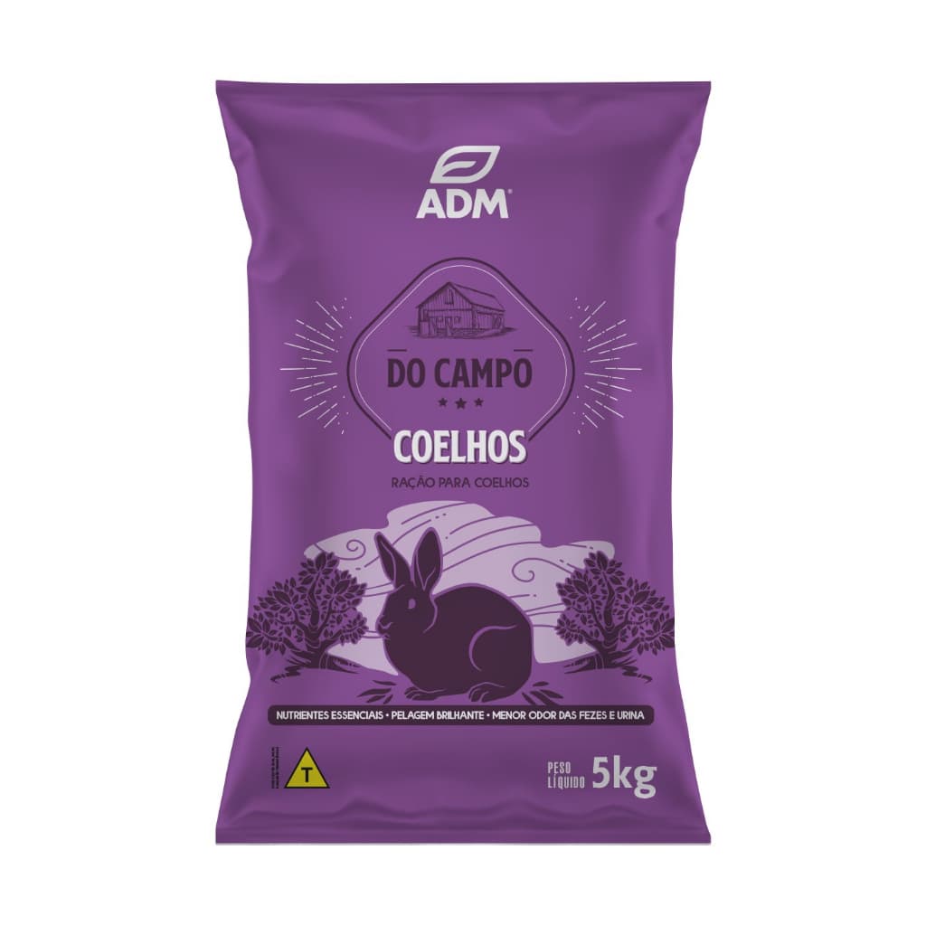 Ração Natural Adm Presence Para Coelhos Reduz Odor De Fezes