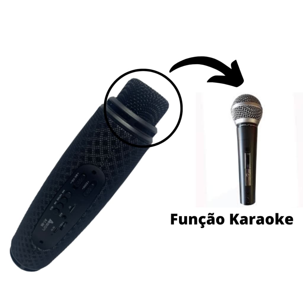 Caixa de som Bluetooth Portátil C/ Microfone embutido 5w Promoção A1-96