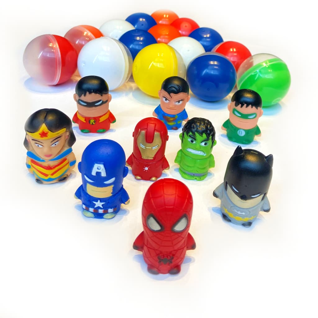 Super Heróis KIT COMPLETO | Dedoche 2 Polegadas Brinquedos Kit Festa Lembrancinha