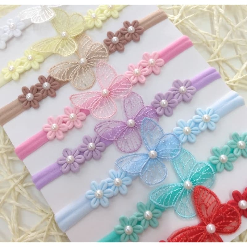 Faixa de bebe borboletas -faixa de bebê jardim encantado- faixa borboleta