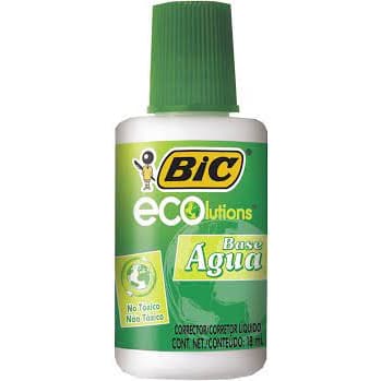 Corretivo Líquido BIC Eco 18ml com Pincel Secagem Rápida