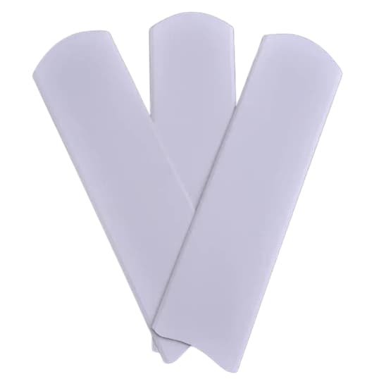 Jogo Com 3 Pás Brancas Retas De Mdf Para Ventiladores De Teto