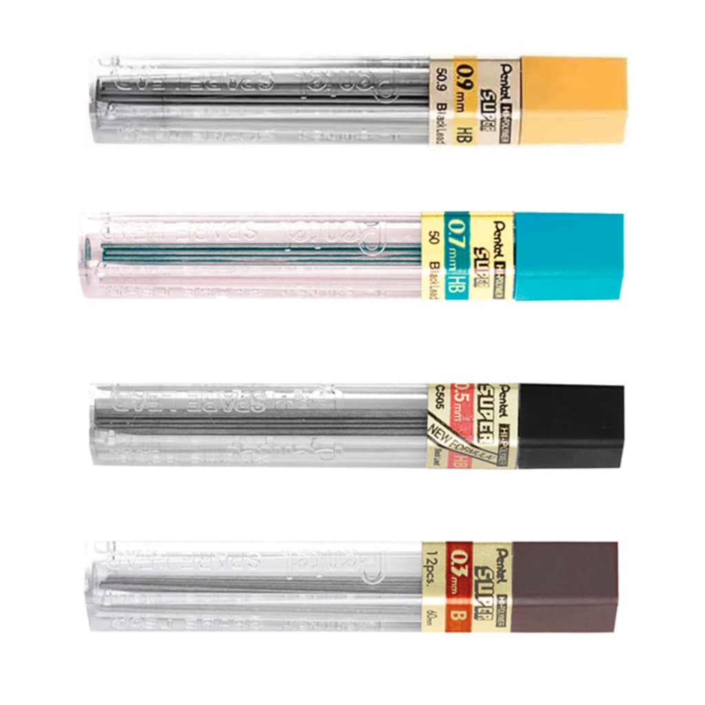 Grafite Pentel HB para Lapiseira 0.3 / 0.5 / 0.7 / 0.9 mm