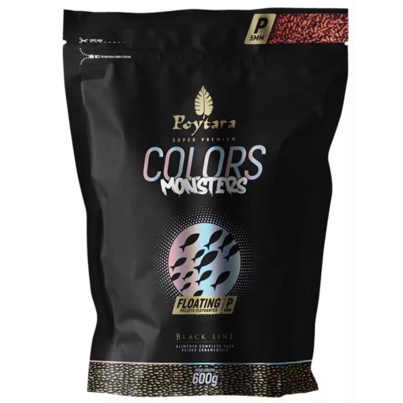 Ração Poytara Colors Monsters P Floating 600gr