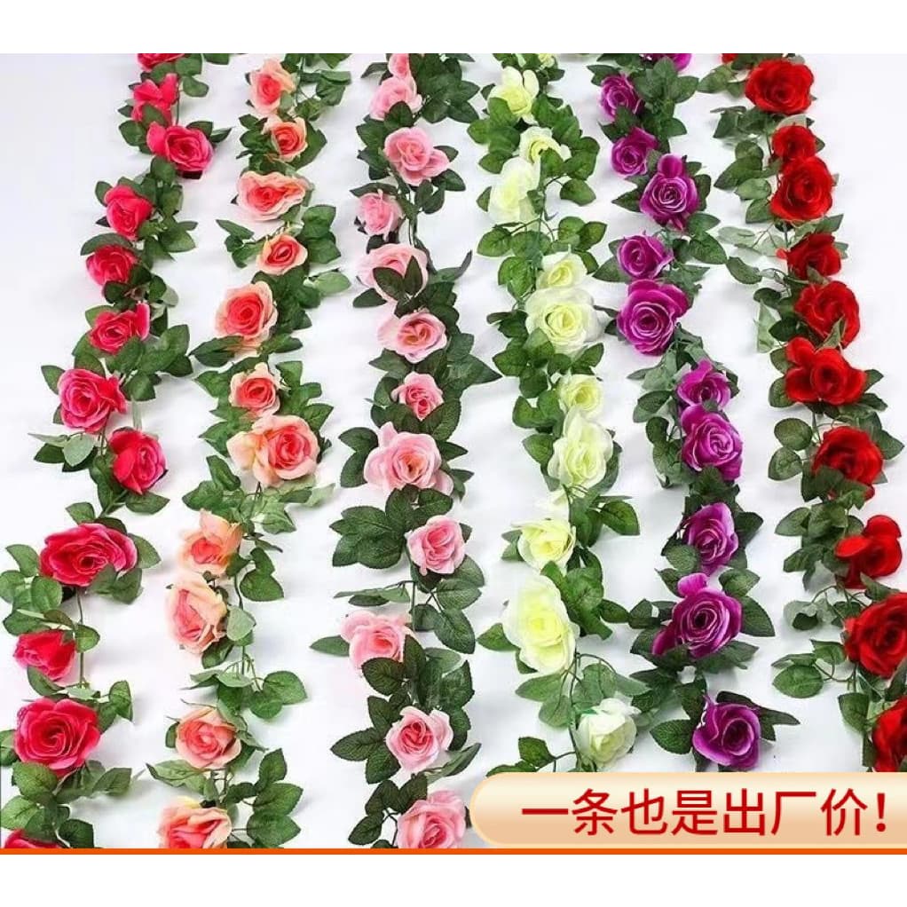 Simulação artificial 33 roses rattan--3301--(Pacote é mais favorável)