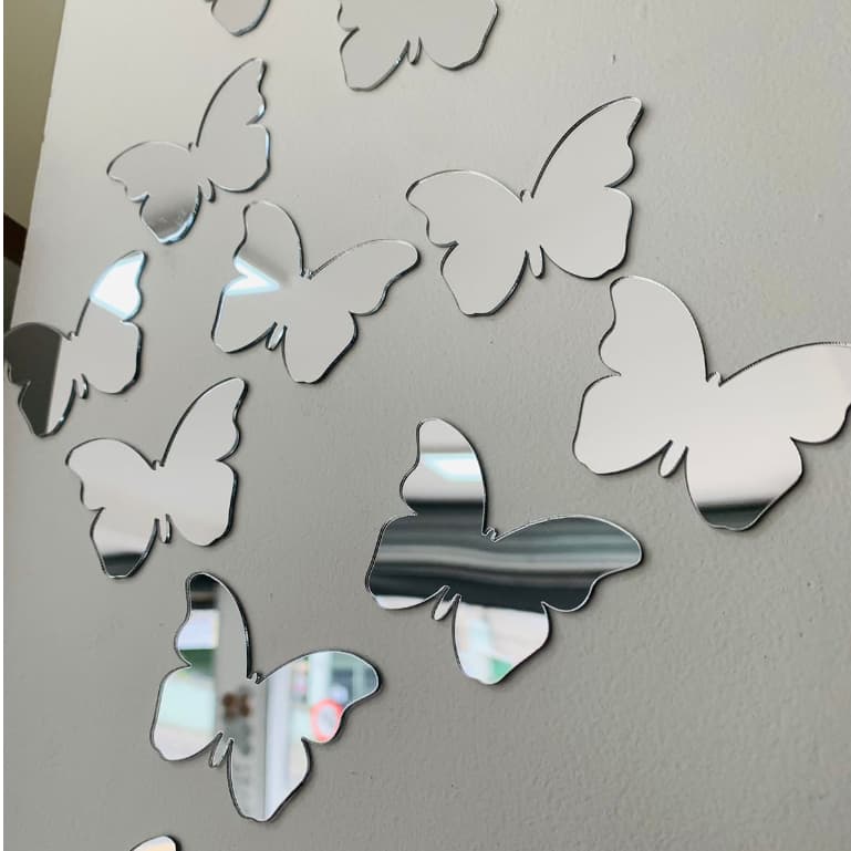Espelho Decorativo Borboletas 20 peças 6cm - * - *