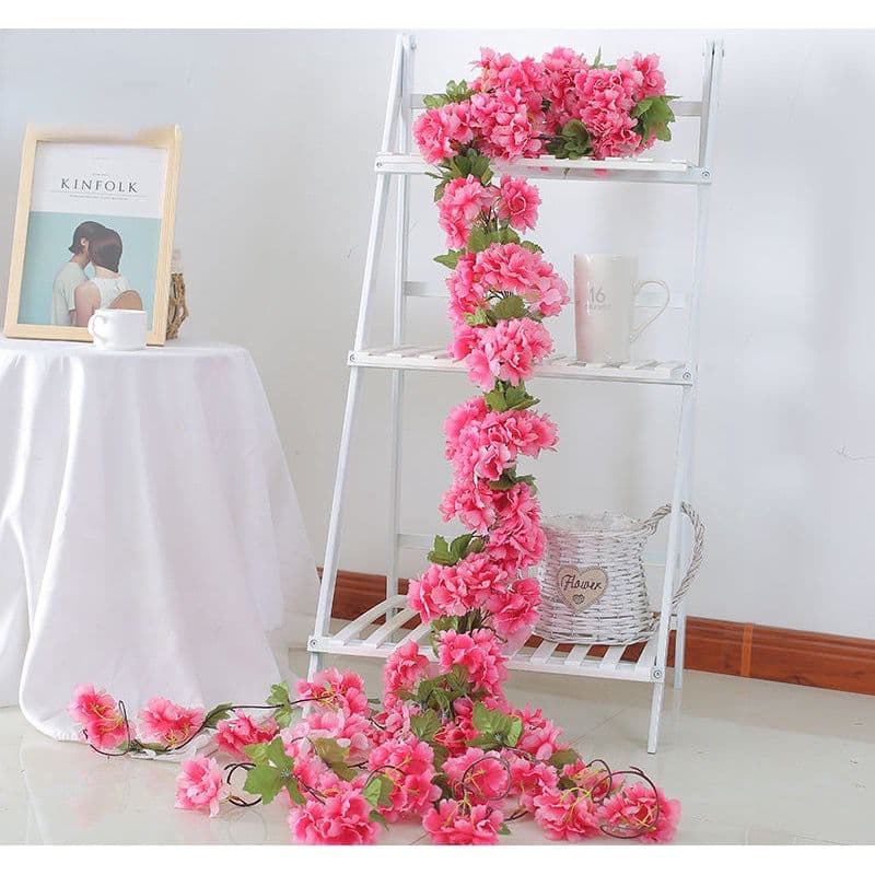 240CM Corrente de flor de cerejeira simulada-3302