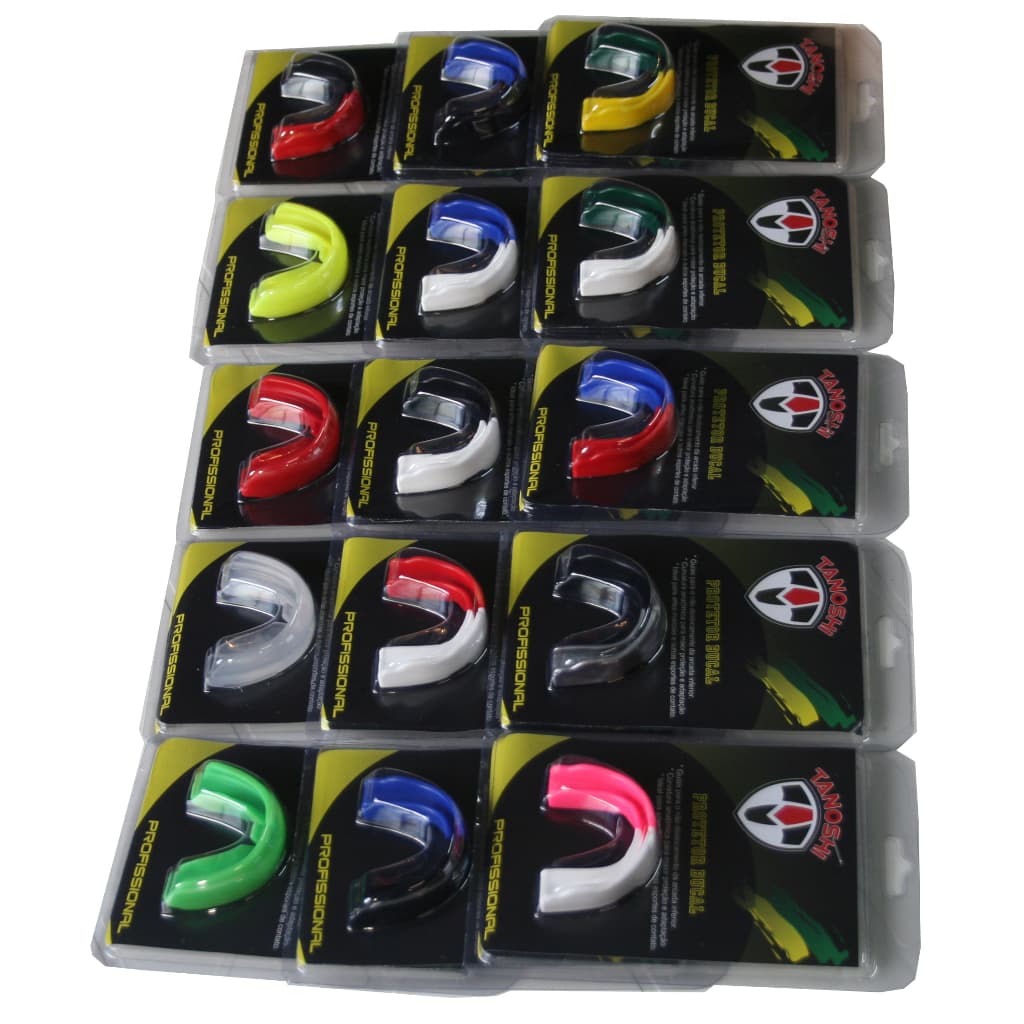 Protetor bucal profissional luta MuayThai Sanda Kickboxing Karate
