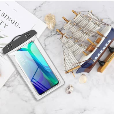 3 Capa Bolsa Prova Dágua Impermeável Celular Transparente Universal