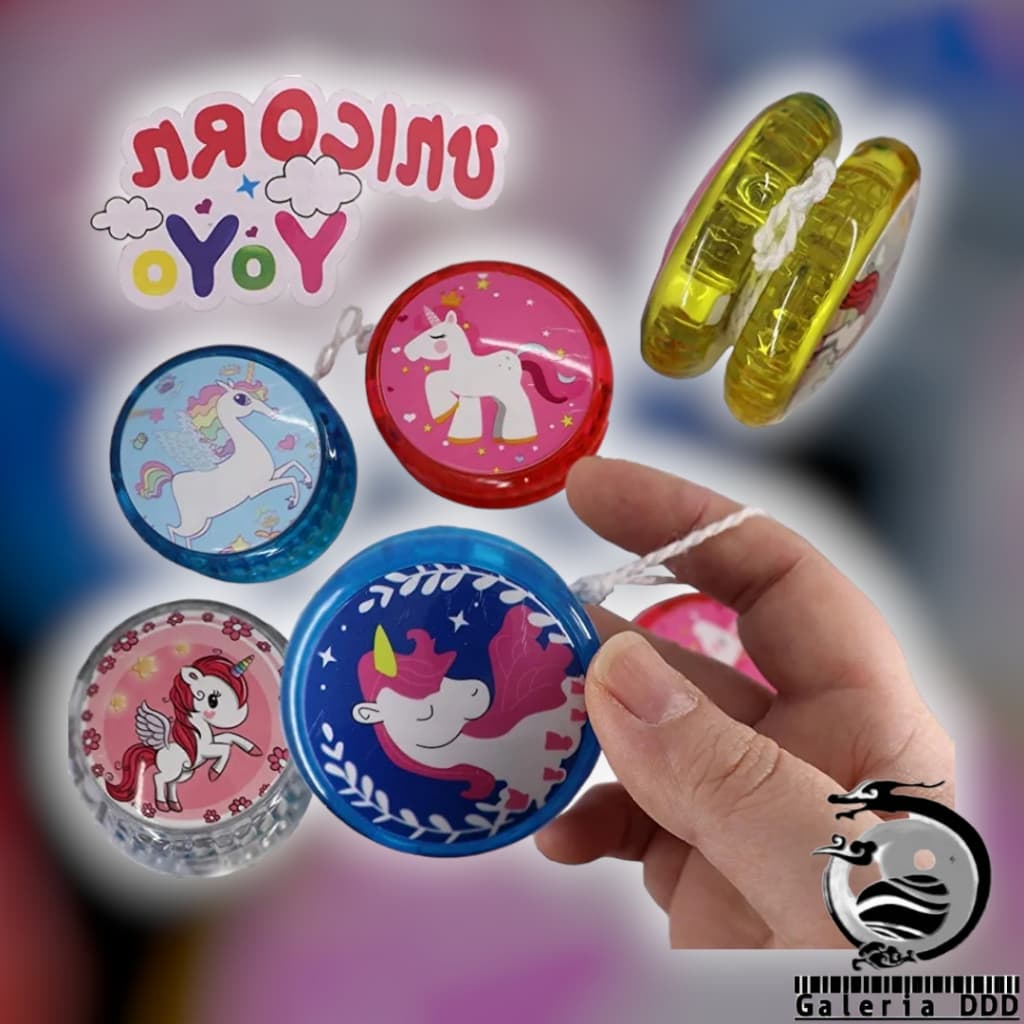 Coleção Ioiô Yoyo LED com Luz  Unicórnio Colorido Brinquedo Divertido
