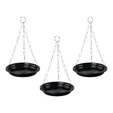 3 Kits Pendurar Vaso para plantas corrente e prato (Decoração para Sua Casa)