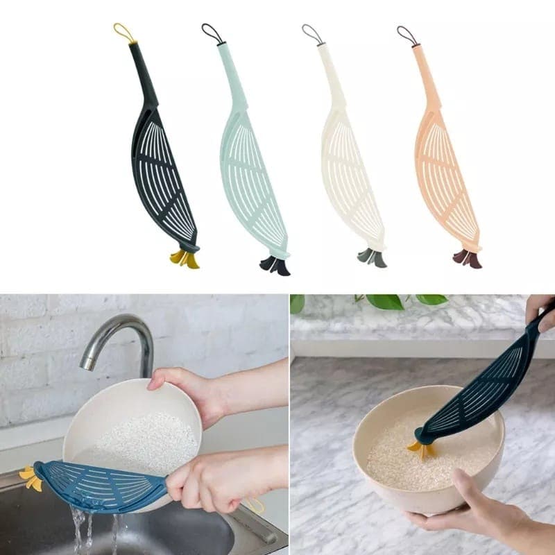 Escorredor Portátil De Plástico Para Panelas Arroz Feijão