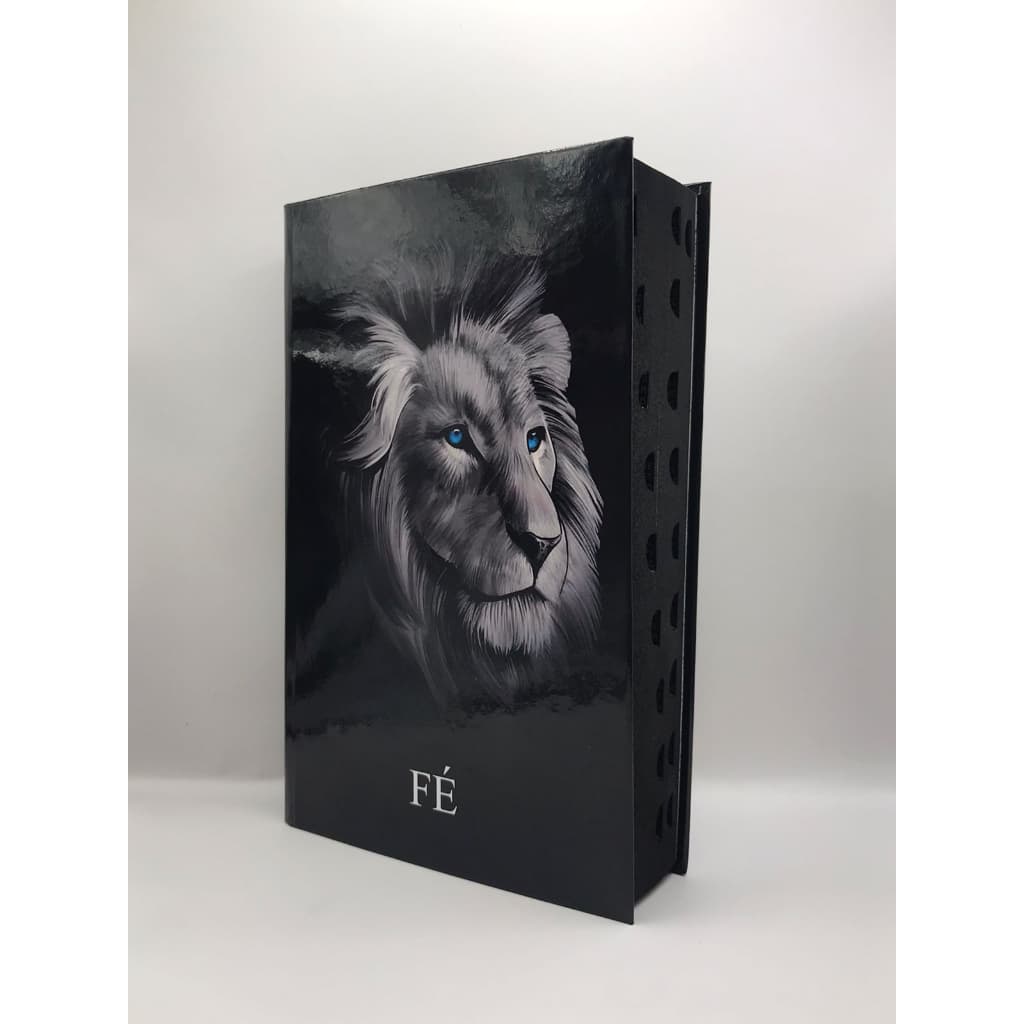 Bíblia Sagrada Tamanho Grande Capa Dura Com Harpa Palavras de Jesus em Vermelho Leão Fé