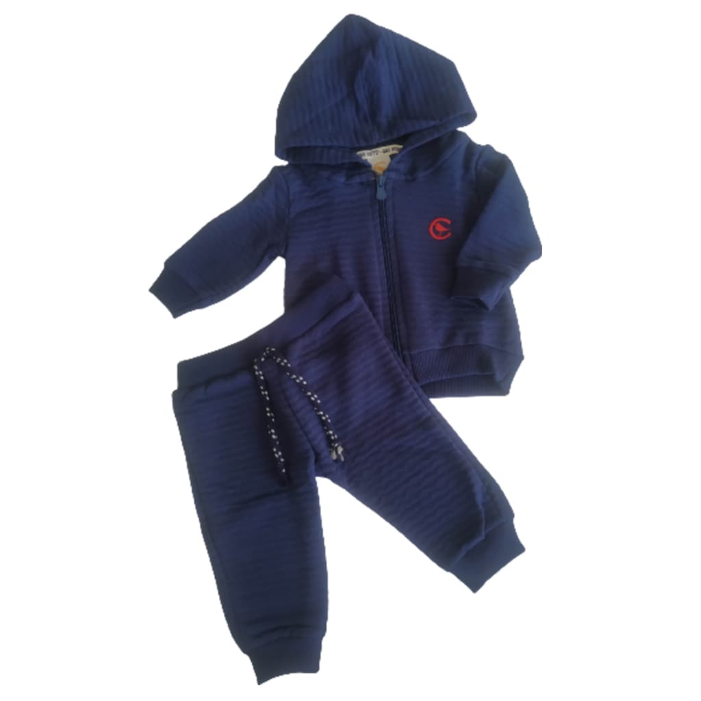 Jaqueta Moletom com Capuz Bebe Infantil + Calça Jogger com Cordão Frontal e Elastico Conjunto