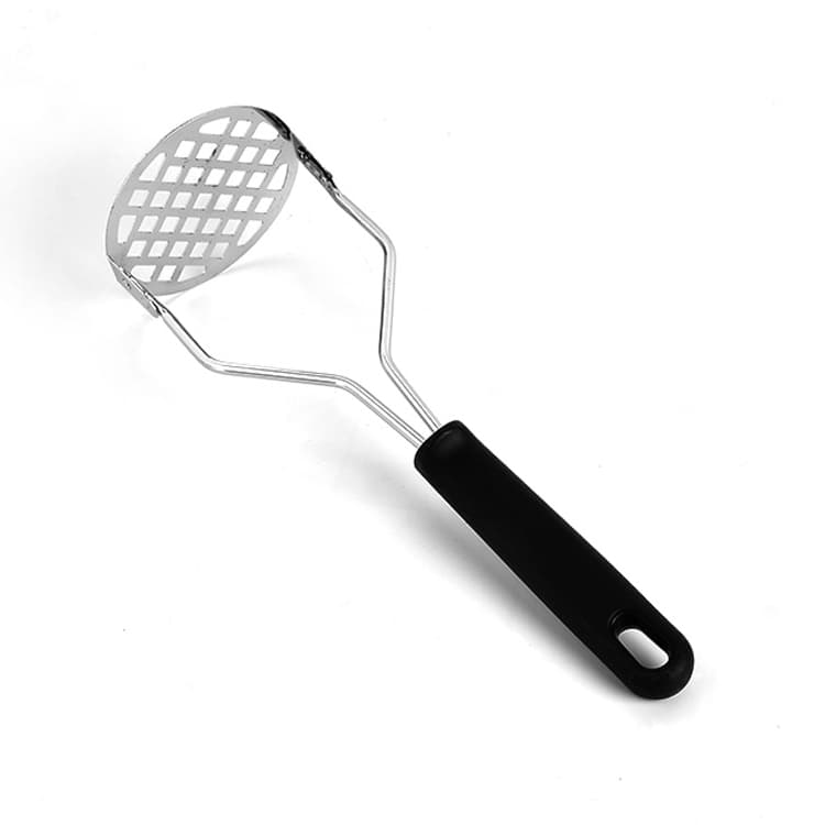 Amassador Espremedor Manual De Batatas E Legumes Aço Inox Com Cabo Plástico Promoção