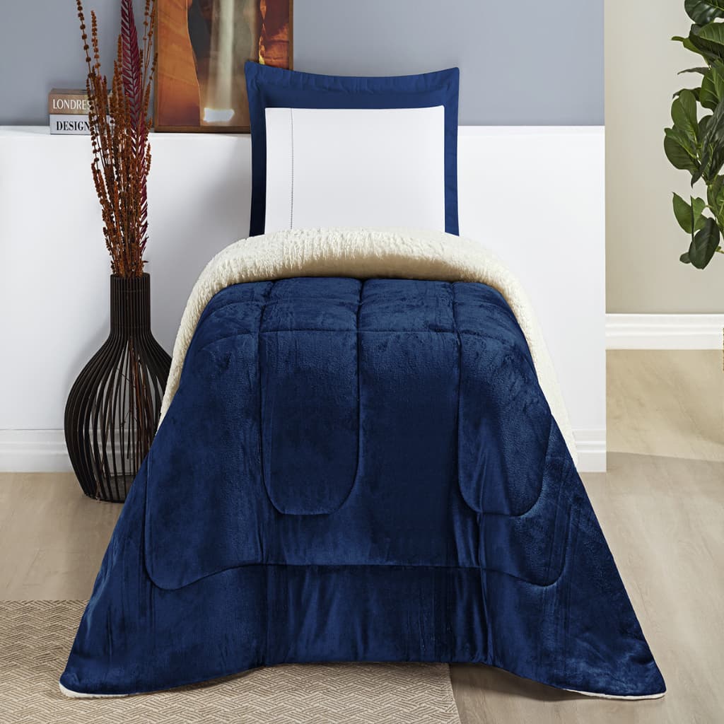 Coberdrom Everest Solteiro manta sherpa lã carneiro bem quentinho 1 peça VARIAS CORES