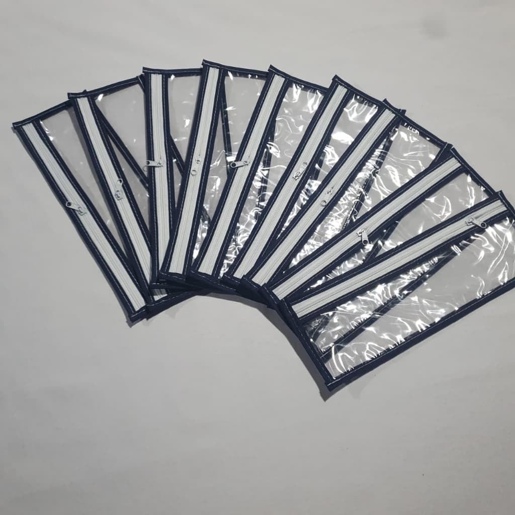 Saquinho de Pvc para Máscara Proteção Higienica Necessarie para Máscara com Zipper Pvc Limpeza