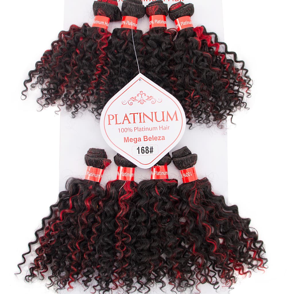 Cabelo Platinum - Cacheado Black - Mega Beleza - Super Star