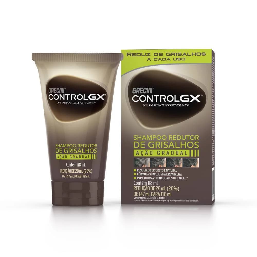 Shampoo Redutor de Grisalhos Control Gx Grecin 118ml