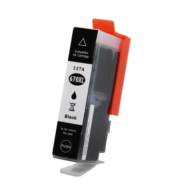 Cartucho Compatível Para Hp (670xl) Preto 4615 4625 5525