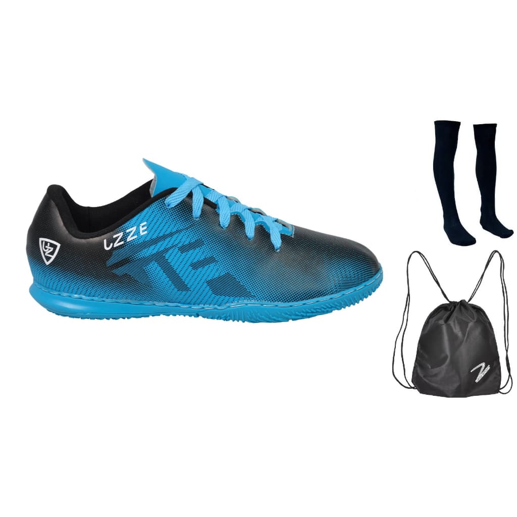 Chuteira Futsal Salão Quadra Nova Costurada Meião Mochila UZ