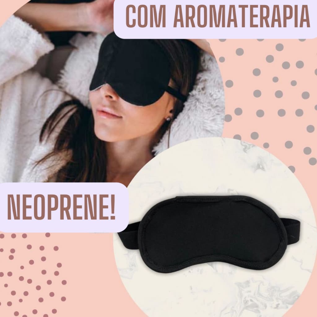 Mascara para Dormir com Óleo de Eucalipto AROMATERAPIA