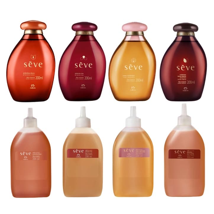 Óleo Corporal Sève Natura - 100ml ou 200ml (Regular ou Refil)